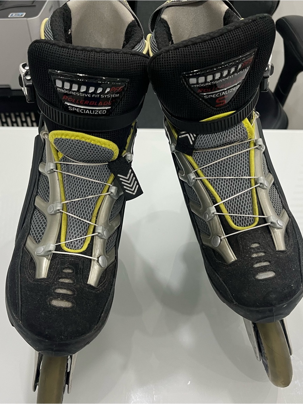 Rollerblade Specialized Men's Black, Gray & Yellow Athletic Inline Skates